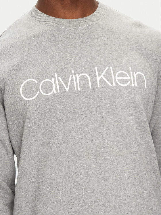 Calvin Klein Calvin Klein Bluza Logo K10K104059 Szary Regular Fit