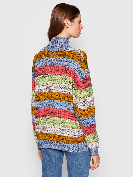 Wrangler Rollkragenpullover Rainbow Knit W8P3PVXWG 112321906 Bunt Relaxed Fit Modivo