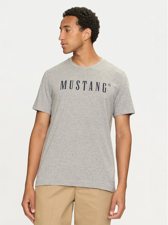Mustang T Shirt Austin 1014695 Grau Regular Fit Modivo