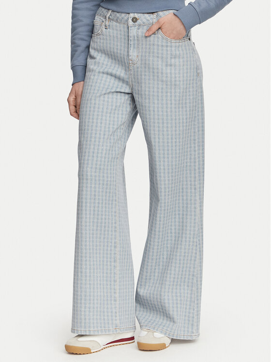 Guess Jeans Blugi W6YA0O D1182 Albastru Wide Leg