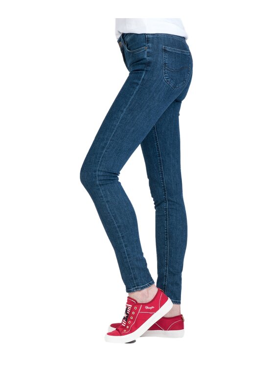 Lee Lee Jeansy L526MHGT Granatowy Skinny Fit