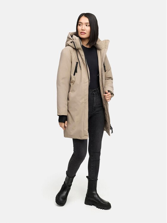 Navahoo Navahoo Kurtka zimowa Winterzart Szary Regular Fit