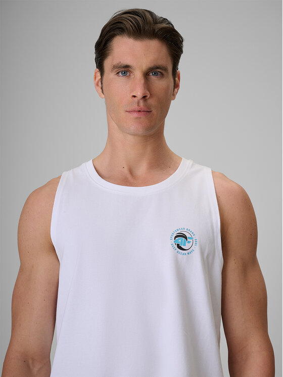 4F 4F Tank top SUMMER CODE Biały Regular Fit