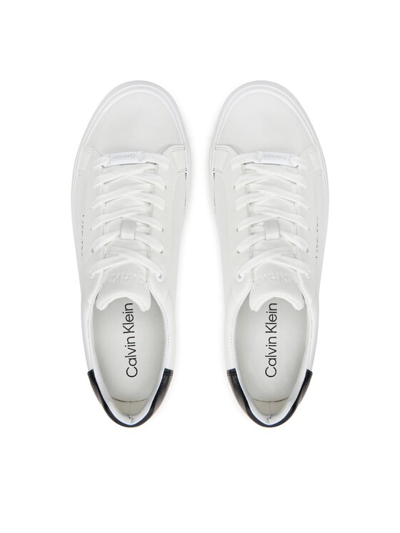 Calvin Klein Calvin Klein Снікерcи Vulcanized Lace Up Lth HW0HW02037 Білий