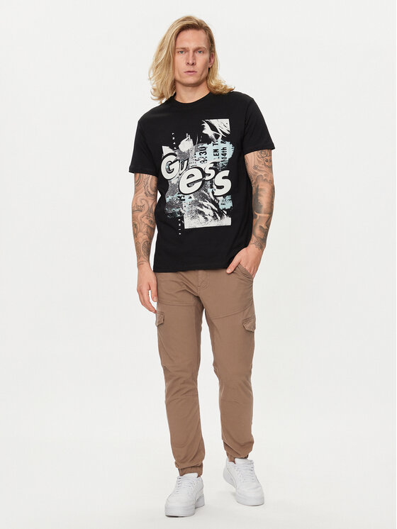 Guess Guess T-Shirt M4YI02 I3Z14 Schwarz Regular Fit
