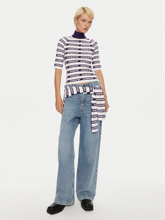 2NDDAY 2NDDAY Пуловер Matt 2245345404 Син Slim Fit