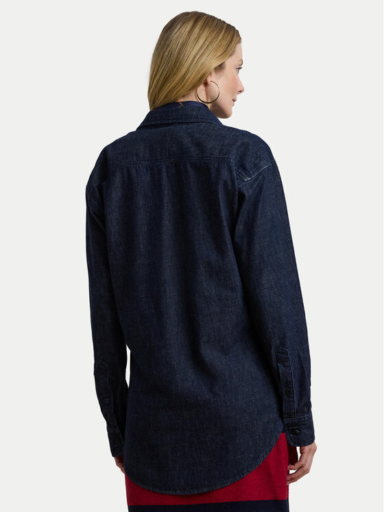 LAUREN RALPH LAUREN LAUREN RALPH LAUREN traper košulja 200957620 Tamnoplava Relaxed Fit