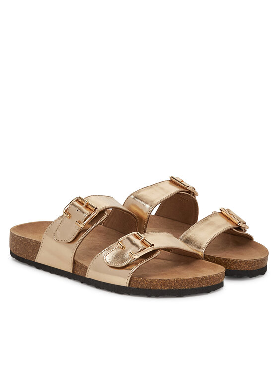 ONLY Shoes ONLY Shoes Klapki Onlmaxi-13 Pu Strap Buckle 15331392 Złoty