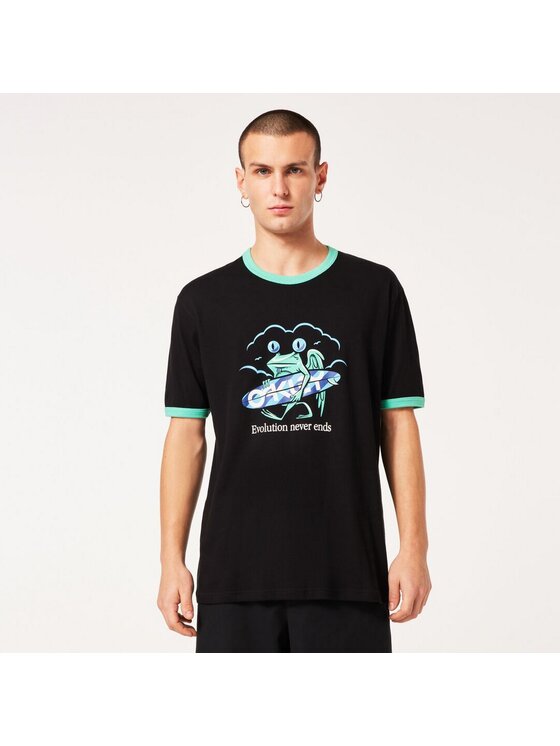 Oakley Oakley T-Shirt FOA405465 Czarny Regular Fit