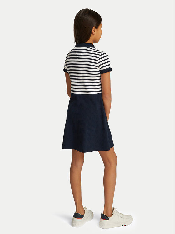 Tommy Hilfiger Tommy Hilfiger Každodenné šaty Skater KG0KG08484 D Tmavomodrá Regular Fit