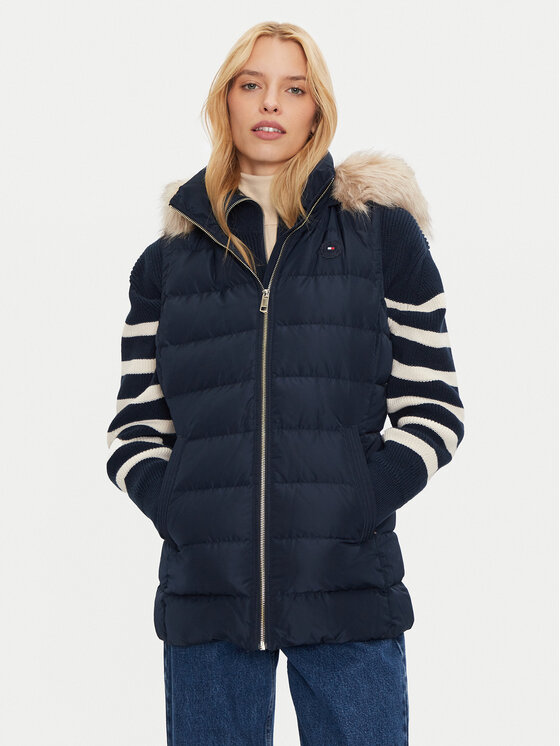Tommy Hilfiger Tommy Hilfiger Vestă Heritage WW0WW43634 Bleumarin Regular Fit