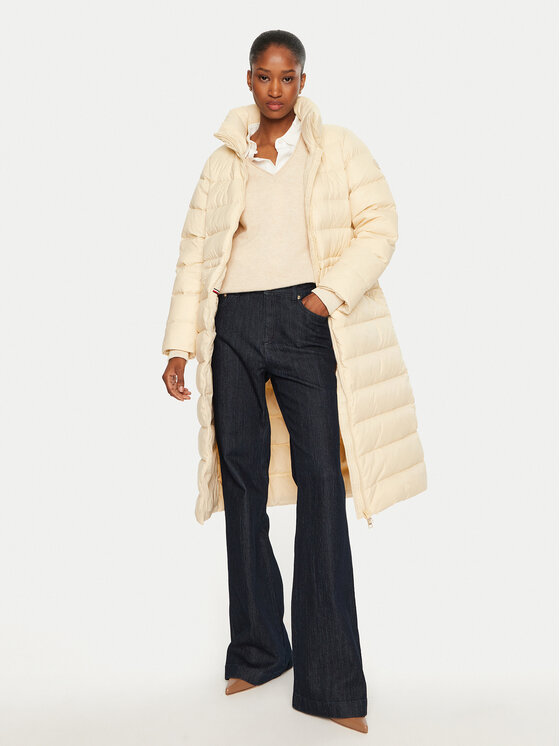 Tommy Hilfiger Tommy Hilfiger Μπουφάν πουπουλένιο WW0WW43553 Μπεζ Regular Fit