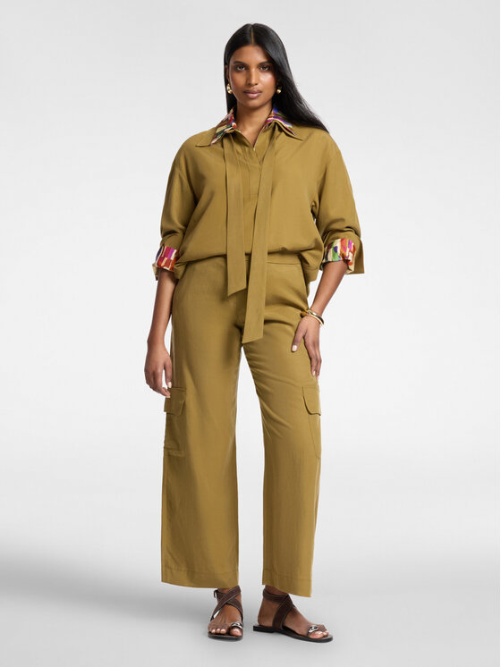 Elena Mirò Elena Mirò Bluzka 2040Z100036N028 Brązowy Regular Fit