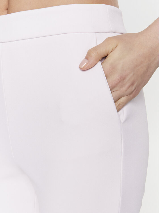 PINKO Pinko Hlače iz tkanine Parana 100137 A0HC Roza Slim Fit