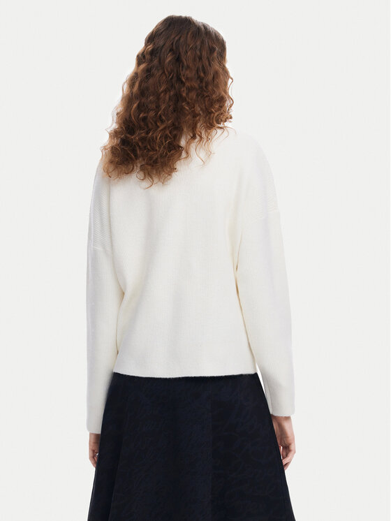 Desigual Desigual Светр Montpellier Lacroix 24WWJF55 Білий Loose Fit