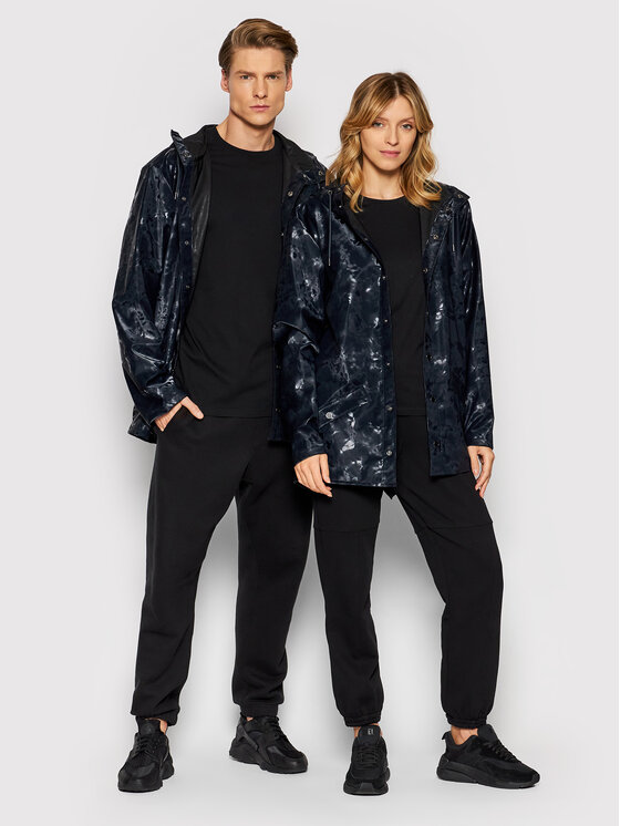 Rains Rains Regenjacke Unisex 12010 Dunkelblau Regular Fit