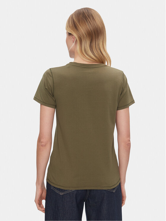 Pepe Jeans Pepe Jeans Tričko Harbor PL505743 Zelená Regular Fit