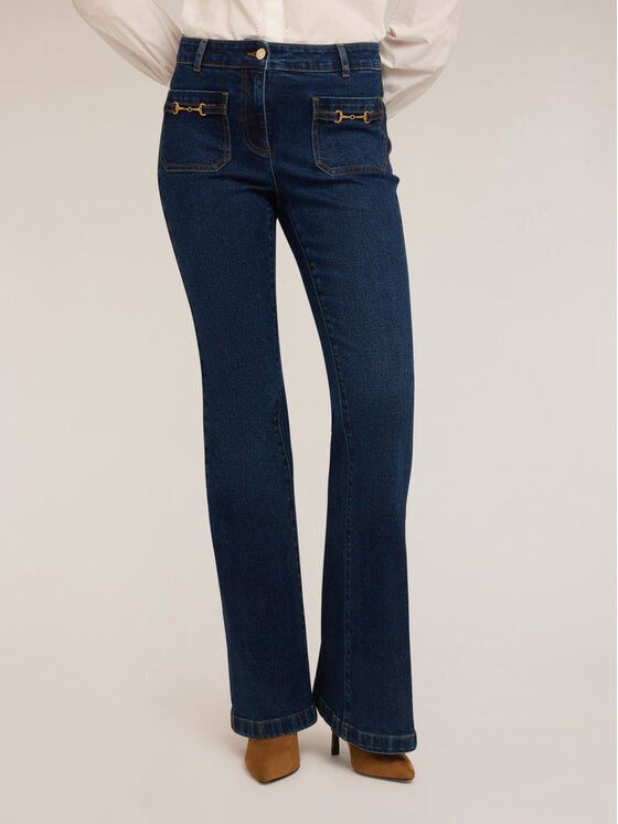 Motivi Motivi Jeans P422Q004267N034 Blu Flare Fit