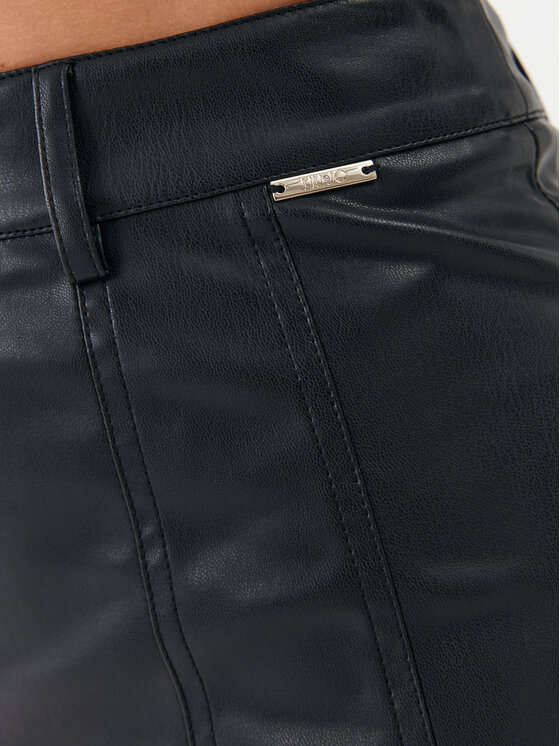 Liu Jo Liu Jo Fustă din imitație de piele MF3234 E0392 Negru Regular Fit