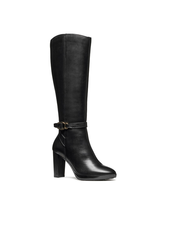 Geox Geox Kozačky D Walk Pleasure 85 D56TFB 00043 C9999 Černá