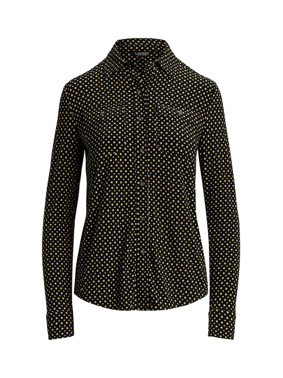 LAUREN RALPH LAUREN LAUREN RALPH LAUREN Риза 200971090001 Черен Slim Fit