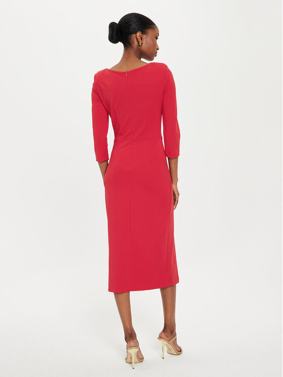 Rinascimento Rinascimento Kokteilinė suknelė CFC0121015003 Raudona Regular Fit