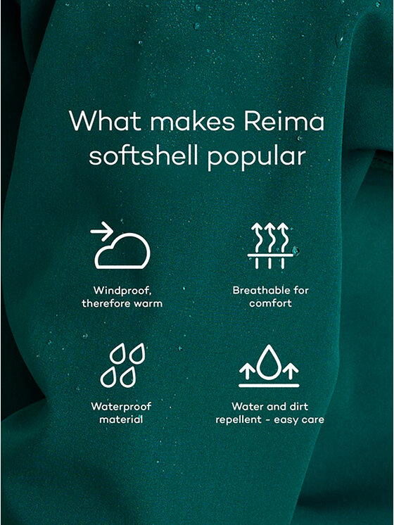 Reima Reima Softshell jakna Vantti 5100009C Ljubičasta Regular Fit