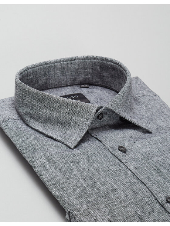 Borgio Borgio Koszula lentini Granatowy Slim Fit
