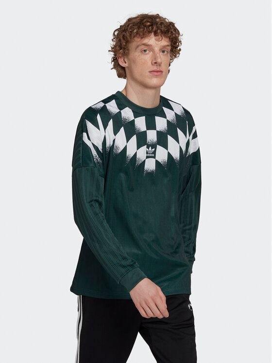 adidas adidas Longsleeve Rekive Graphic HK7330 Zielony Loose Fit