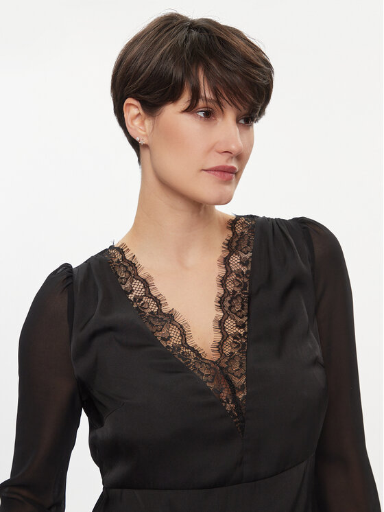 Morgan Morgan Bluse 241-OSERA Schwarz Regular Fit
