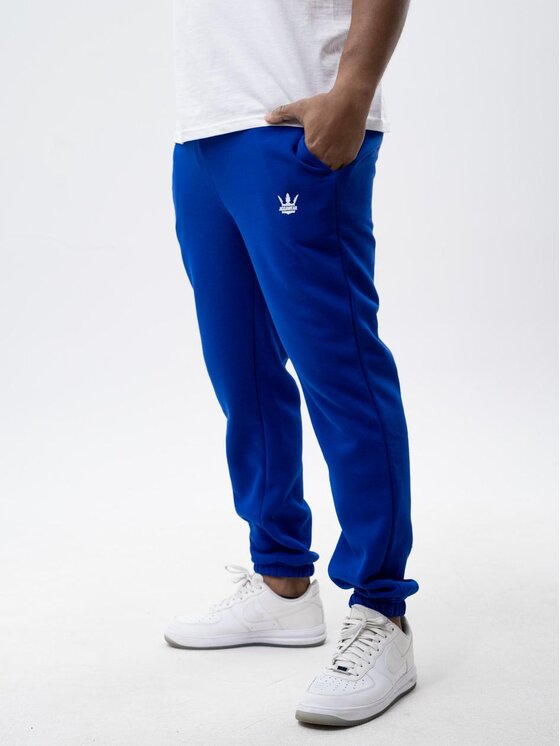 Jigga Wear Jigga Wear Spodnie dresowe Spodnie Dresowe Męskie Ciemne Niebieskie Jigga Wear White Crown XL Niebieski Regular Fit