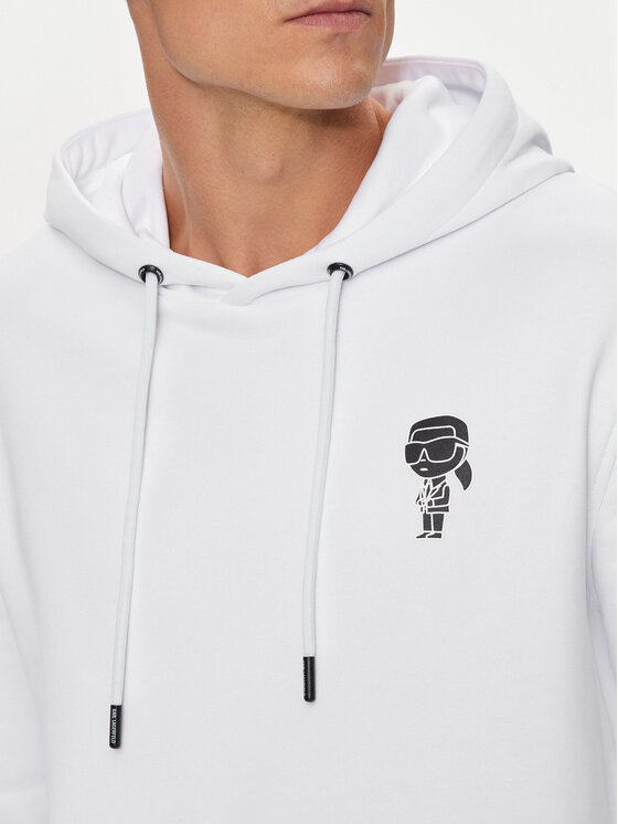 KARL LAGERFELD KARL LAGERFELD Majica dugih rukava 705401 543910 Bijela Regular Fit