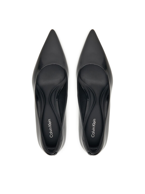 Calvin Klein Calvin Klein Štikle Ess Stiletto 70 Shiny Lth HW0HW02828 Crna