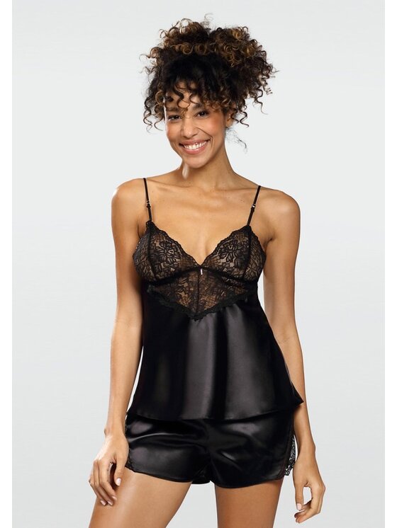 DKaren Lingerie DKaren Lingerie Komplet bielizny Clementina Czarny Classic Fit