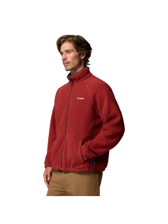Columbia Columbia Polar Timber Crest Full Zip Fleece Czerwony Regular Fit