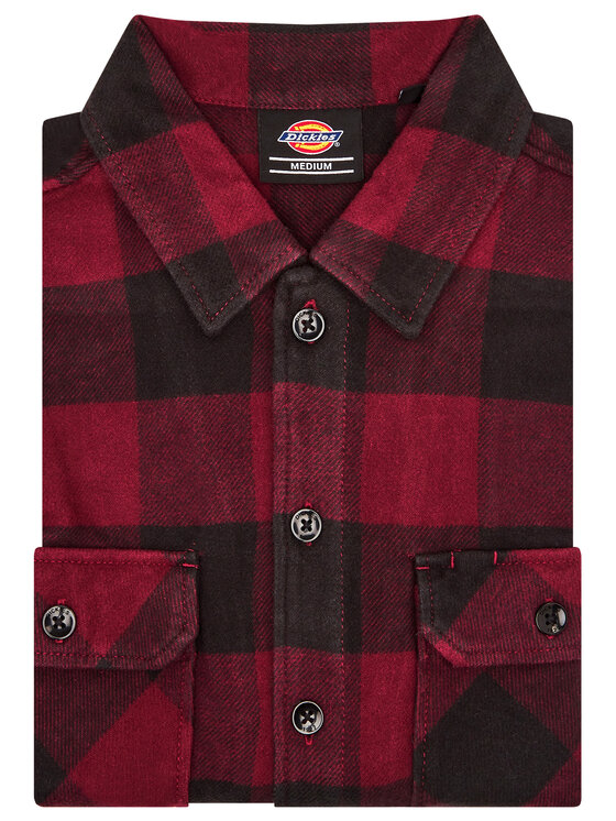 Dickies Dickies Camicia Unisex New Sacramento DK0A4XDZMR0 Bordeaux Regular Fit