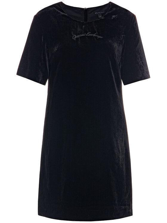 Armani Exchange Sukienka codzienna 6GYA15 YNMRZ 1200 Czarny Regular Fit