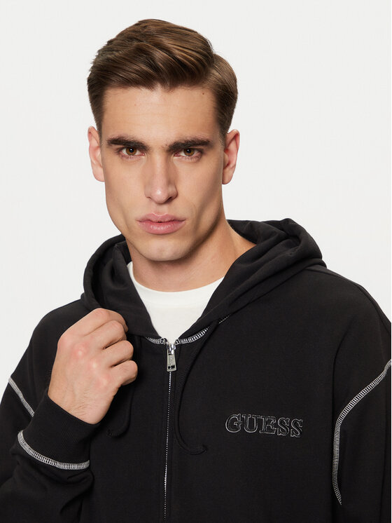 Guess Guess Bluză U5RQ02 KCO31 Negru Regular Fit