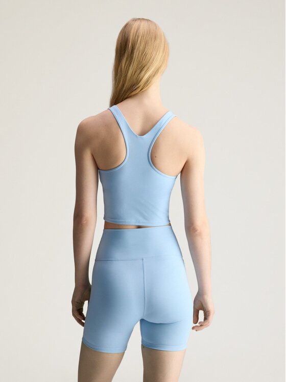 adidas by Stella McCartney adidas by Stella McCartney Koszulka techniczna By Stella McCartney Yoga Niebieski jasny Fitted Fit