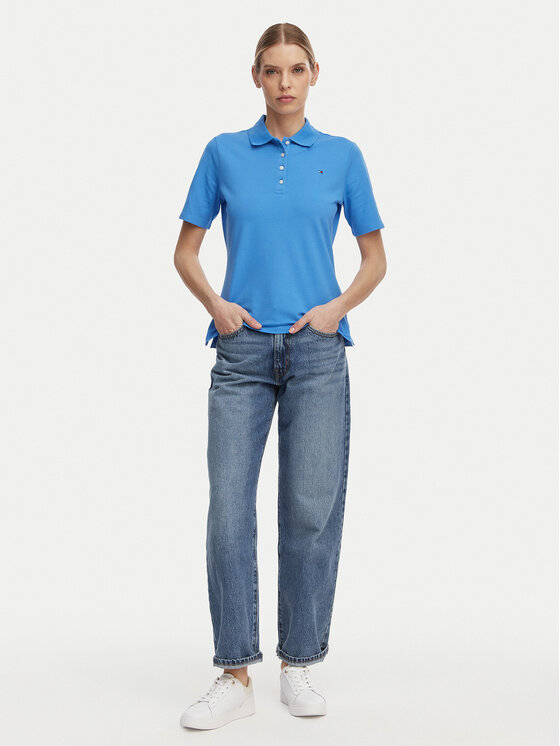 Tommy Hilfiger Tommy Hilfiger Poloshirt 1985 WW0WW43224 Blau Regular Fit