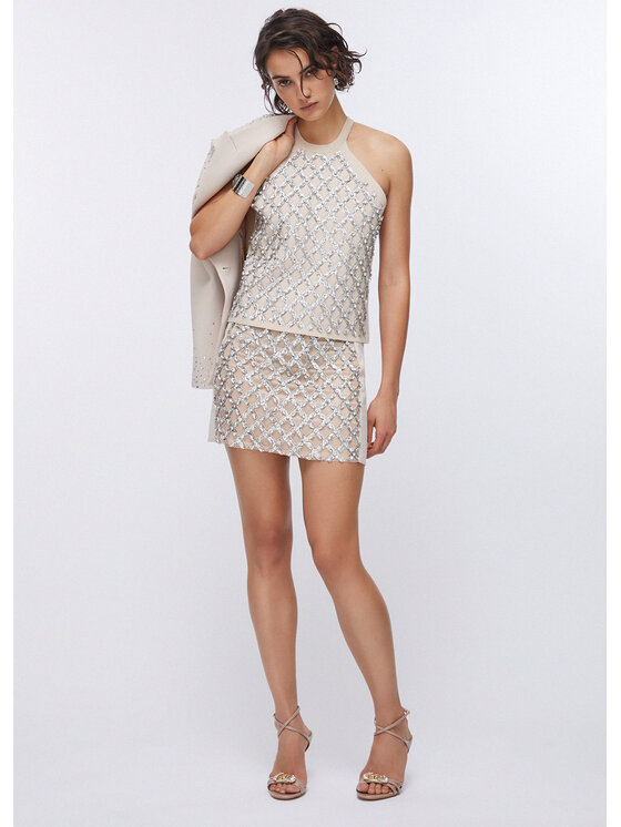 Liu Jo Liu Jo Maglione PA6048MS99EX0753 Bianco Regular Fit