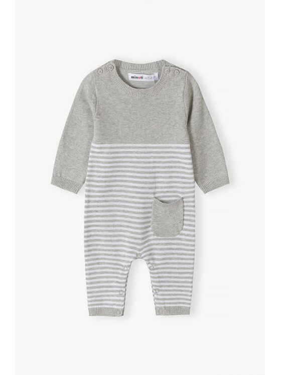 MINOTI MINOTI Pajac babyprem 9 Szary Regular Fit