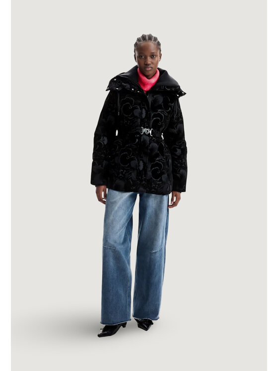 Desigual Desigual Kurtka puchowa PADDED_LUCIENNE Czarny Egg Fit
