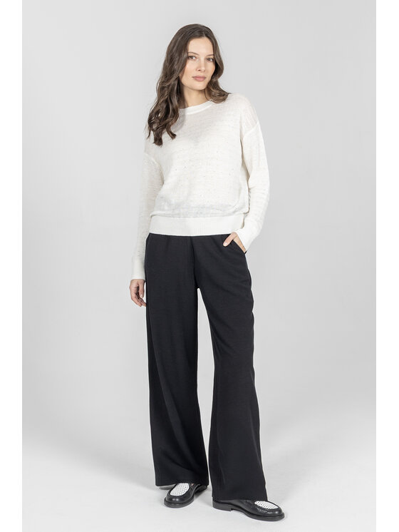 Deni Cler Milano Deni Cler Milano Sweter T-DC-S401-F2-60-11-1 Biały Regular Fit