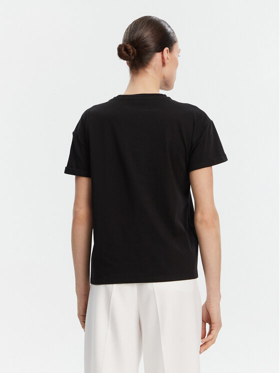 Liu Jo Liu Jo T-Shirt WA5007 JS923 Czarny Relaxed Fit