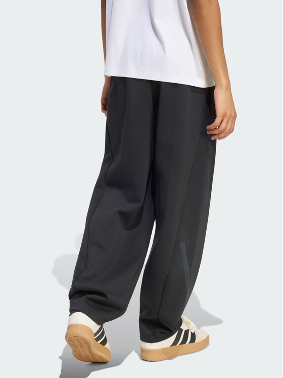adidas adidas Spodnie materiałowe Z.N.E. OPEN HEMZ.N.E. OPEN HEM Czarny Loose Fit