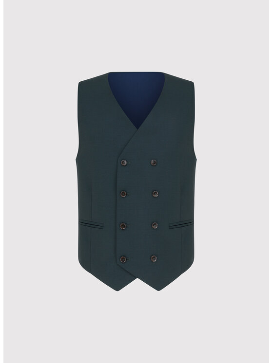 Pako Lorente Pako Lorente Kamizelka P000P-8G-005 Zielony Slim Fit