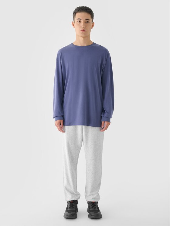 4F 4F Longsleeve 4FRAW24TLONM507-32S Blu scuro Oversize