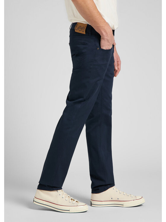 Lee Lee Spodnie materiałowe DAREN ZIP FLY Niebieski Straight Fit