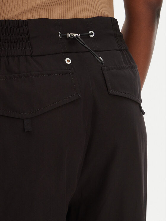 PINKO PINKO Bavlnené nohavice Vedrai 104704 A2ER Čierna Regular Fit